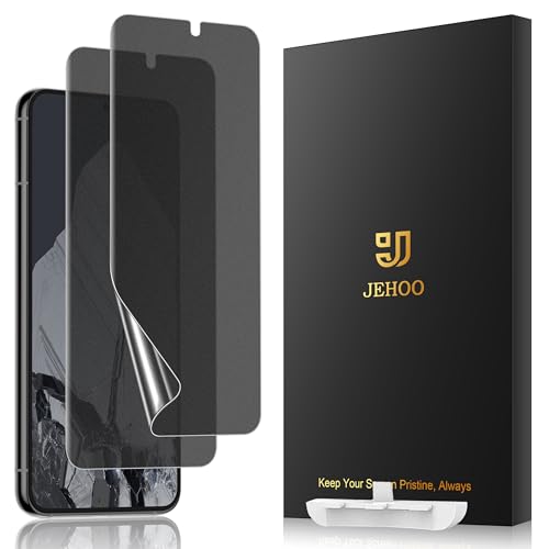 JEHOO [2 Pack] Anti Glare Matte Privacy TPU Screen Protector for Google Pixel 8 Pro (Not Glass) Fingerprint Sensor Compatible Full Adhesive Flexible Film Easy Installation