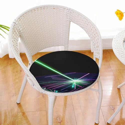 Coussin de chaise rond respirant avec lumières laser intégrées - 7