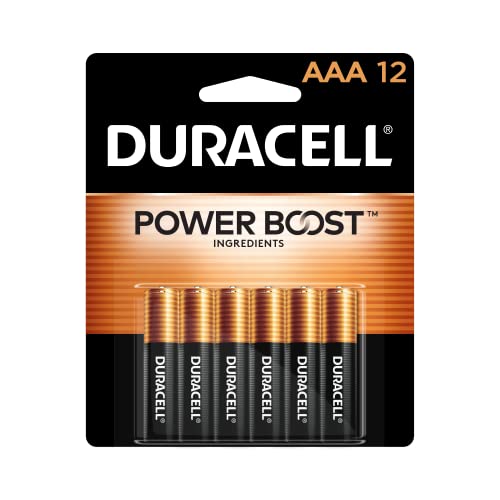 Image of Duracell Coppertop AAA Batteries with Power Boost Ingredients, 12 Count Pack Triple A Battery with Long-lasting Power, Alkaline AAA Battery for Household and Office Devices