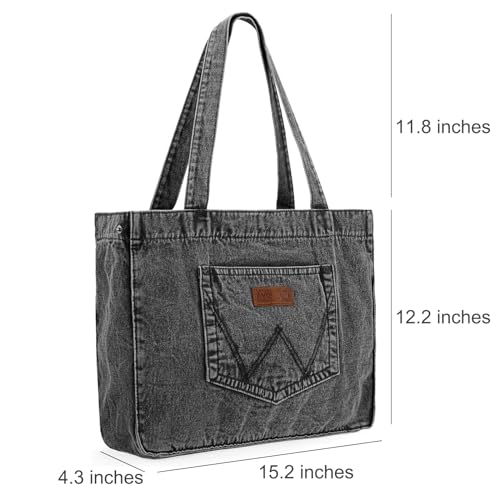 Bolso tipo tote Wrangler Denim para mujer miniatura 6