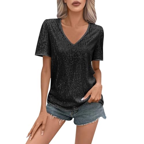 Viunychn Glitzer top Damen Festival uv Silber Festival Pailletten, Glitzer Oberteile Damen Ärmellos - Trägertop Party Club Korsett Bustier BH...