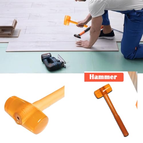 Image of Rubber Mallet, Tile Installation Hammer, Multi-purpose Tool for Flooring, Masonry, Woodwork, Tiles Fitting
