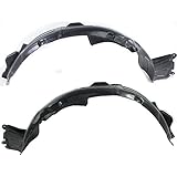 Evan Fischer Fender Liner Front, Driver and Passenger Side Compatible with 2010-2012 Hyundai Genesis Coupe Plastic Material, Set of 2, (2) Fender Liners - HY1249120, HY1248120