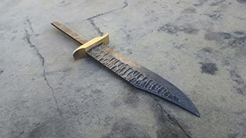 Unique Blades WK786170017 Damascus Steel Full Tang/Flint Knapped Finish/Blank Blade For Knife Making thumb #2