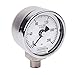 NOSHOK 400 Series All Stainless Steel Dry Dial Indicating Pressure Gauge with Bottom Mount, 1-1/2" Dial, +/-2.5% Accuracy, 0-200 psi Pressure Range