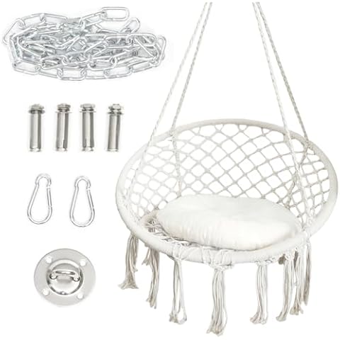 VVoodeinck Cotton Rope Swing Chair Cover