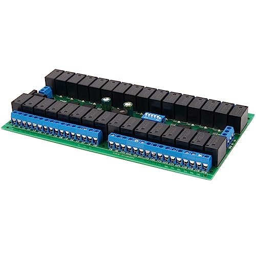 Módulo de Relé RS485 Modbus RTU de Alta Densidad R421C32 de 32 Canales 12V 4