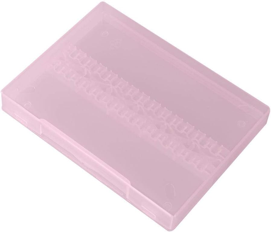 Semme Nail Bit Case,Nail Drill Box,Portable 14 Holes Nail Drill Display Box Nail Art Polishing Grinding Drill Bit Holder Storage Box()