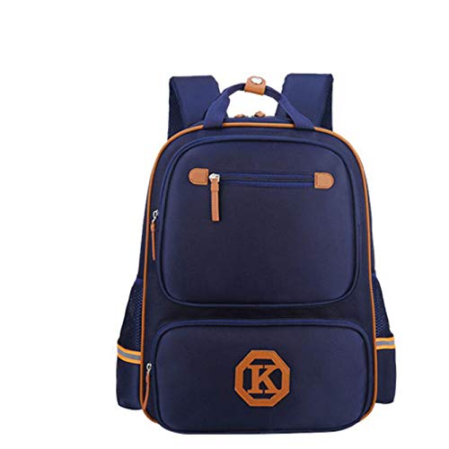 QXbecky Mochila escolar para niños primaria tamaño 20 35L azul grande 42x32x15cm