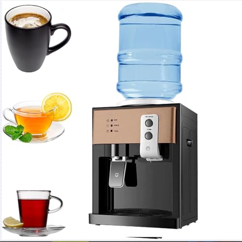 Dispensador de Agua Caliente y fría eléctrico, Dispensador de Agua Caliente Mini eléctrico, para Oficina, Dormitorio, apartamento, salón,001,Warm