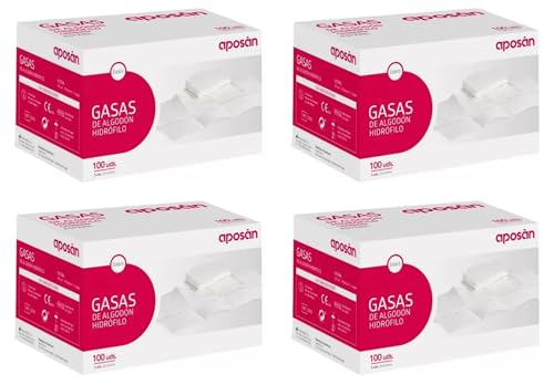 Gasas Estériles de Algodón Hidrófilo 400 unds