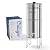 Culligan MaxClear 3 Gallon Gravity Water Filter System Removes Microplastics, PFAS & Lead, NSF/ANSI Certified, Polished Stainless-Steel Countertop Filter with 6 Ceramic Filters