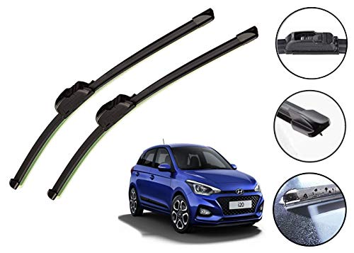 Image of Auto Hub Car Wiper Blades Compatibility With Hyundai i20 New - Set of 2 Pcs (D-24,P-16)