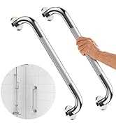 BodyMed 24-Inch Chrome Grab Bar - Anti-Slip Safety Bar For Bathroom, Shower, Bathtub & Toilet, Supports 250 Lbs