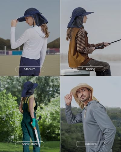 Image of Zylioo 3XL /2XL /XL /L /M UV Boonie Sun Hat,Oversize UPF Summer Hat,Quick-Dry Breathable Fishing Hat with Floppy Wide Brim