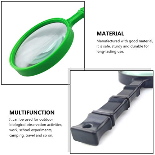 Toyvian 1 Unidade Lupa De Mão Lupa De Mapa Brinquedos Infantis Óculos De Aumento De Jóias Materiais