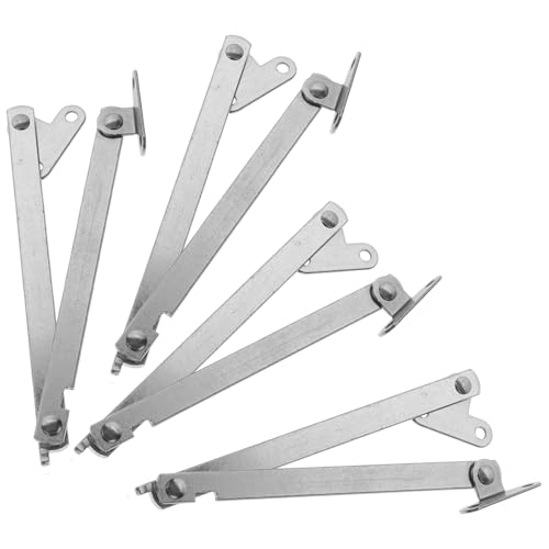 FIXOSHEE 4個 属製家具用サポートロッド 耐久性と多機能性の折りたたみキャビネット補強棒 キッチン 収納家具対応