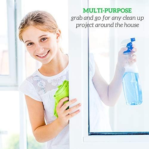 GREEN LIFESTYLE Microfiber Cleaning Cloths- for Kitchen, Car, Super Absorbent Cloths - Polishing Shop Rags with Streak Free Finish for Indoor, Outdoor Surfaces 24PK