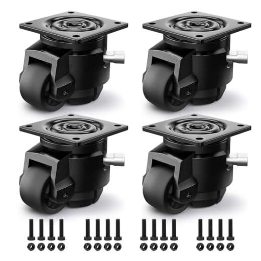 ANDUTEES Adjustable Heavy Duty Casters Set