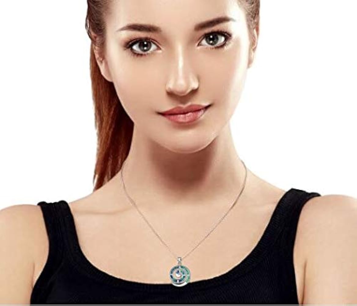 扇形オパール風ペンダント ネックレス Amazon | [Bling Jewelry] ラウンドブルーは、オパールの