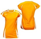 ASICS Women's Blocker Jersey (Small, Gold/White)