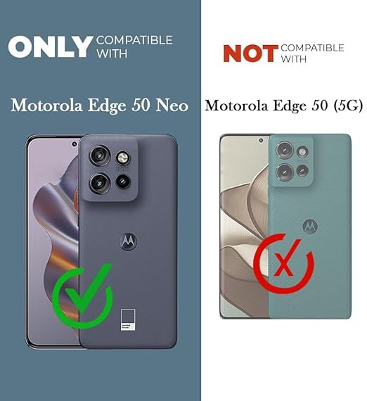 Image of Jkobi Shockproof Crystal-Clear Back Cover for Motorola Moto Edge 50 Neo (Magsafe Wireless Support | Drop & Camera Protection | Hard Polycarbonate)