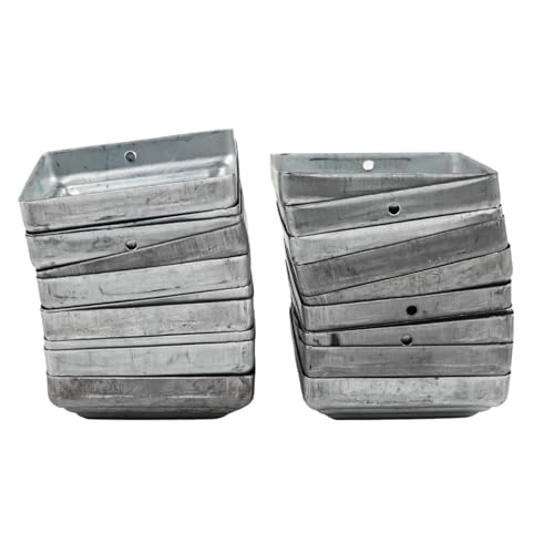 URPIZY Silberne Zaunpfostenabdeckungen 101 x 101 mm für 4x4 Zoll Zaunpfosten – zum Schutz Ihres Gartens!, 20 Stück