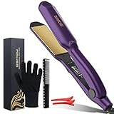 Glätteisen Locken und Glätten DSHOW Glätteisen Haarglätter Turmalin Keramik Platten Steckkämme für die Haare Hair Straightener Einstellbare Temperatur Dual-spannung Geeignet für Alle Haartypen