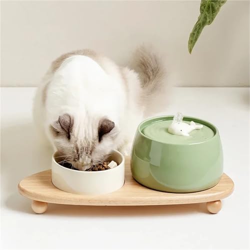 Fuente de agua para gatos y perros 1.3L cerámica USB miniatura 3