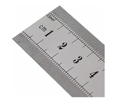 Régua Profissional de Aço Inox, 60cm, 24 Polegadas, para Projetista