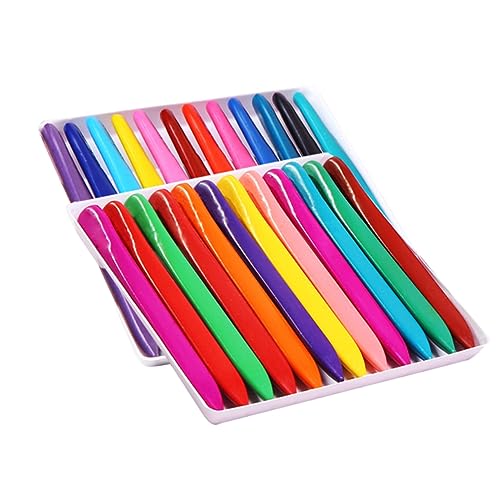 JOINPAYA Long Lasting 24 Colors Triangle Wax Crayons Boys and Girls-friendly Water-soluble Great for Coloring Books