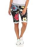 Kariert, Jeans Look, Sterne, Blumen, All Over Print..... Alles geht in diesem Sommer. Femininer Summer-Look. Casual Shorts aus superweichem Baumwoll-Stretch. Die smarten stylishen Shorts sind das Must-have der Saison. Easy Styles durch die mega starke Kombi aus Blumenmuster und Boyfriendcut. Joggpantsdetails wie Kordelzugbund, Eingrifftaschen und Krempelsaum prägen das lässige Design. Hot zu Tanktop und Sneakers.