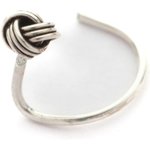 Forever Knot Silver Nose Pin