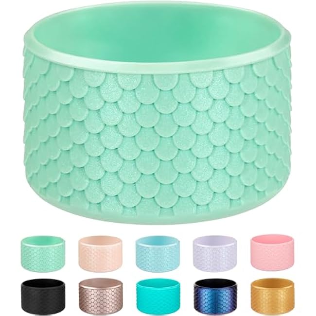 Silicone Bottom for Stanley Cup, Bling Protective Silicone Boot for Stanley & Hydro Flask Water Bottle 12-24oz, Anti Slip Bottom Cover Bumper for Water Sport Bottles