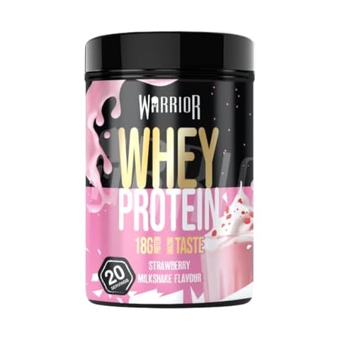Warrior Whey Protein Powder Strawberry Milkshake Cover