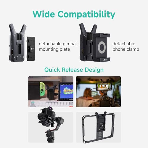 Image of Accsoon CineView Nano Wireless Video Transmitter, 5G HDMI Camera Transmitter 1080p60 500ft Range 60ms Latency, Compatible with RS2 /RS3 /RS3 Pro /Switch /DSLR, Support iOS /Android 4 App Monitoring