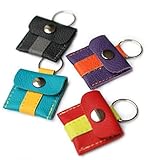 Camino Halsbandtasche aus Leder für Hunde - Hundemarke, Steuermarke, Tassomarke, Einkaufschip | Ring Aufbewahrung | Viele Farbkombinationen möglich | Handmade by Manufactica®