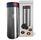 Premium Quality 16 oz 100% Leak proof. Stainless steel Vacuum seal double wall mug. One handed-one click operation no more drips on shirts! Fully Dishwasher safe. Perfect for walking, or car.