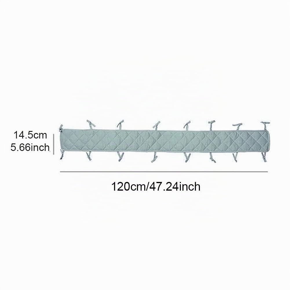Tour de lit rembourré doux antimorsure pour berceau de bébé protection de dentition protection des bords et des coins housse de protection rembourrée pour rail de berceau (vert taille 145 x 120 cm)