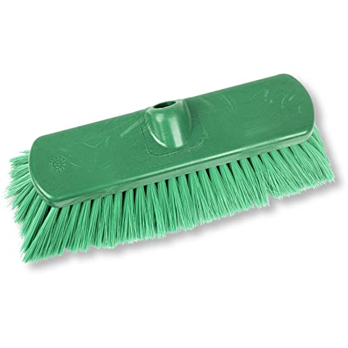 Image of SPARTA 41278EC09 Flo-Thru Plastic Wall Scrub Brush, Equipment Brush With Soft Nylex Bristles For Industrial Kitchens, Hospitals, Commercial Cleaning, 4 Inches, Green