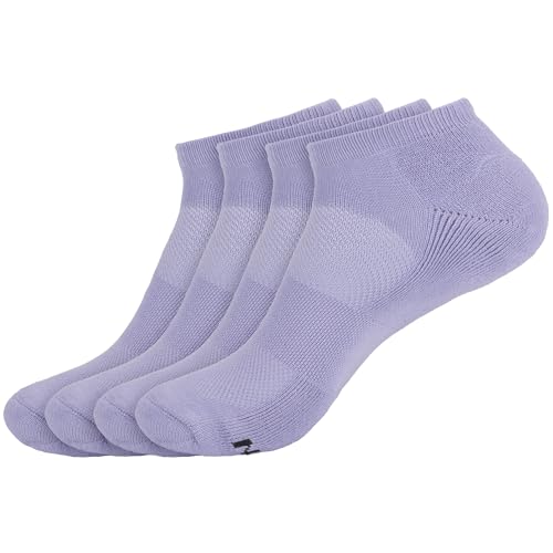 Image of BambooMN Men and Women's Rayon from Bamboo Low Cut Ankle Socks for Sports, Work and Everyday Wear - 4 Pairs - Unisex Sizing