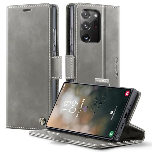 owlhold Coque Samsung Galaxy Note 20 Ultra 5G Housse Antichoc en Cuir PU Premium Fentes Cartes Etui [Blocage du Signal RFID] Pochette de Portefeuille avec...