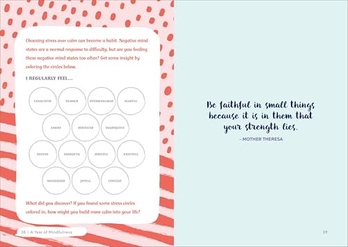 A Year of Mindfulness: 52-Week Journal