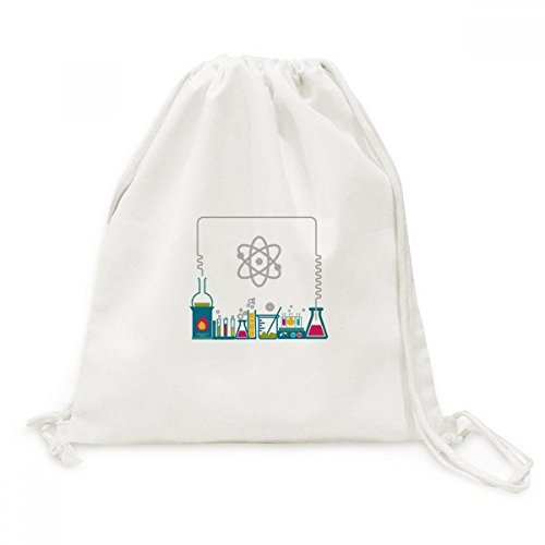 Sac de voyage en toile drawstring backpack navire de réaction chimique motif chimie moderne