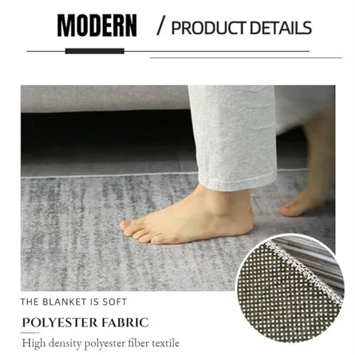 Tapis de salon vert clair 80x120 cm doux et lavable pour chambre - 6