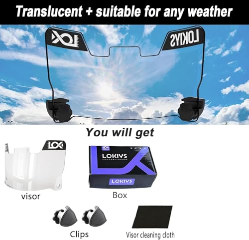 Image of 2Pcs Football Visor - for Youth Football Helmets & Adult Football Helmets