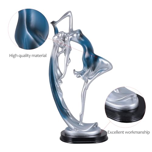 Figurine danseuse résine polie décoration de bureau 1 pièce