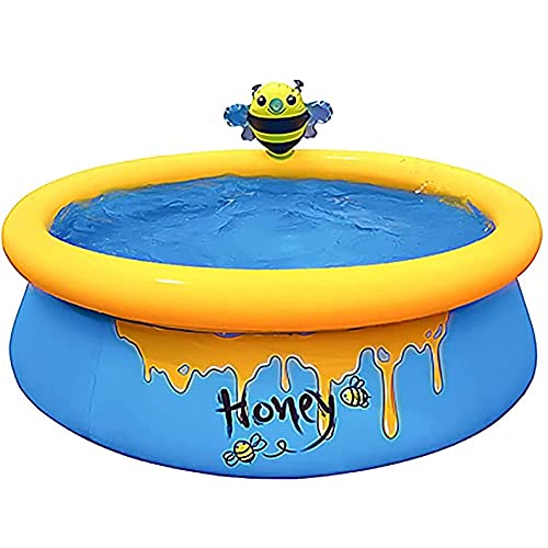 FHISD Aufblasbarer Pool für Kinder, verdicken PVC rundes Planschbecken für Kinder, auslaufsicheres Wasser Familienpool…