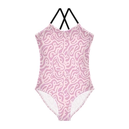 Pink Purple Girls One Piece Swimsuit Beach Swimwear 20861835