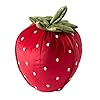 Phantoscope Fruit Shaped Pillows Series Strawberry Shaped Throw Pillow, Fun Home Decor of Fruit Themed Shaped Cushions, Decorative Shaped Pillow for Couch Bed and Chair, Red, 10 x11 inches #4